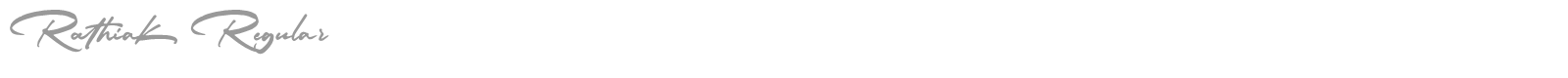 Rathiak font preview